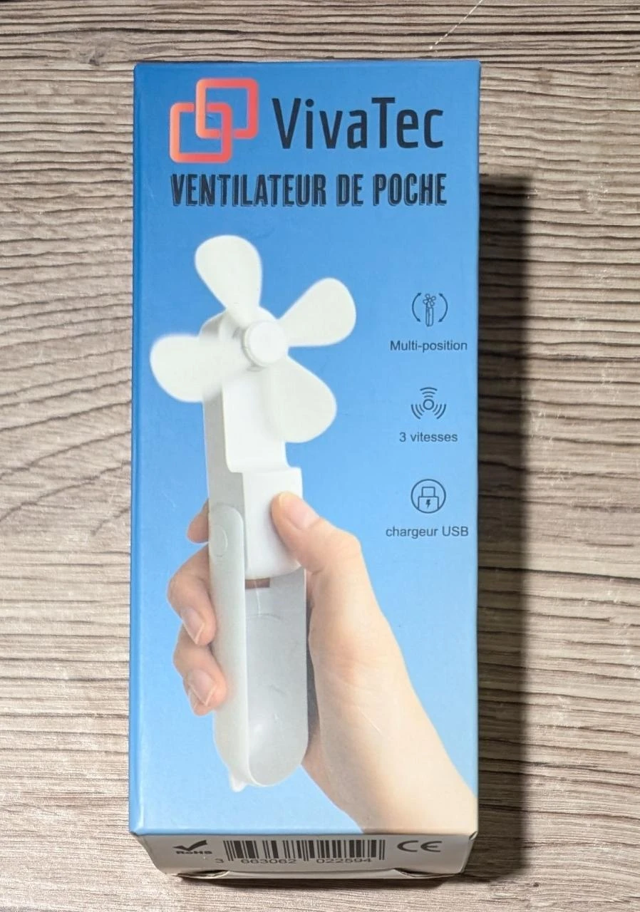 Mini ventilateur pliable compact sans fil
